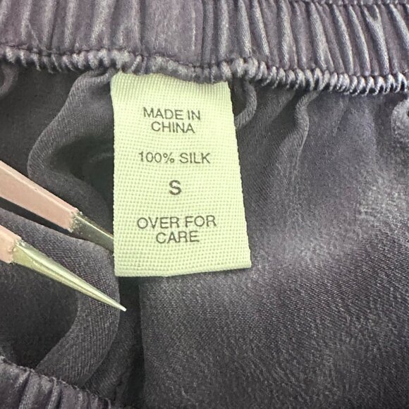 Vintage Purple Silk Lounge Pajama Pants Size Small Unbranded Quiet Luxury Hygge - Picture 3 of 9